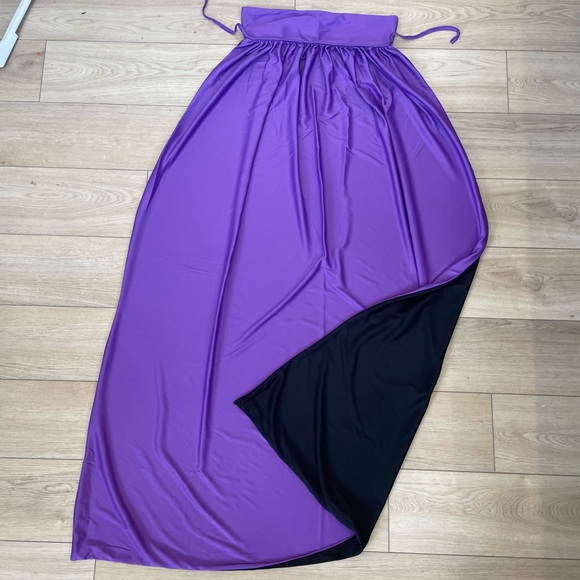 Vampire Cape 55In Costume Adult Collar Halloween Raven Cosplay, Dracula Purple - Picture 10 of 10